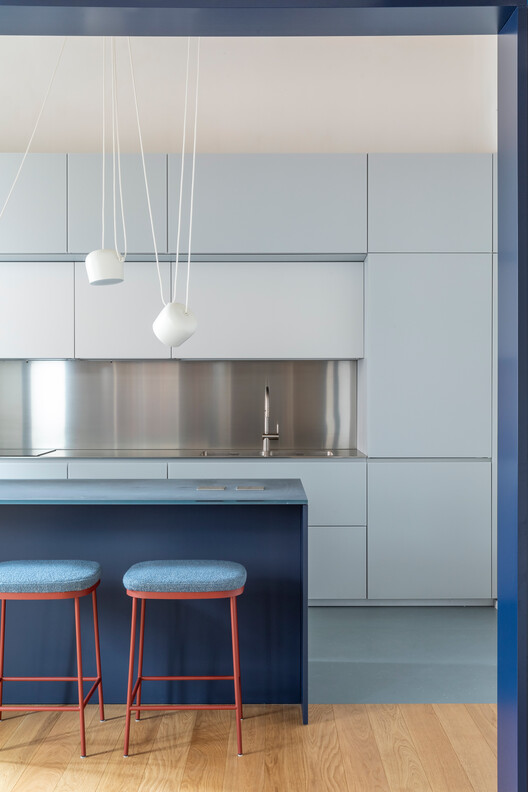 A12 Apartment / DKA A12 Apartment / DKA - Interior Photography, Kitchen, Wood, Lighting, Glass, Chair, Countertop
