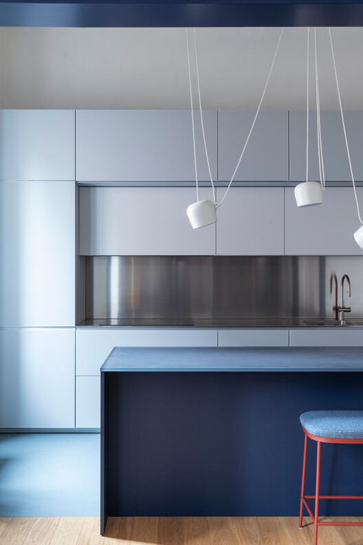 A12 Apartment / DKA A12 Apartment / DKA - Interior Photography, Kitchen, Lighting, Countertop, Chair