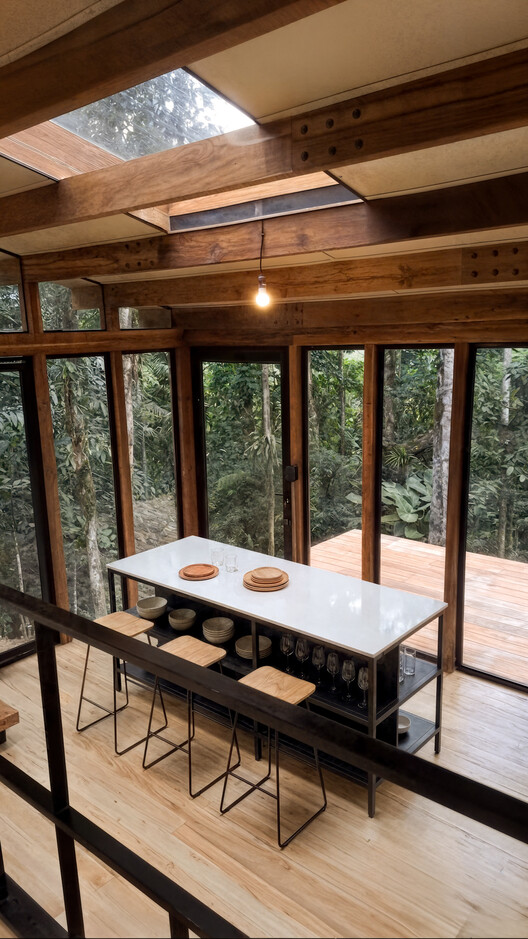 Chocó Pambil Refuge / Minqa Atelier Chocó Pambil Refuge / Minqa Atelier - Interior Photography, Wood, Glass, Chair