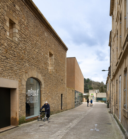 Construction of a Media Library and Redesign of a Music School in Sarlat-la-Canéda / Dominique Coulon & associés Construction of a Media Library and Redesign of a Music School in Sarlat-la-Canéda / Dominique Coulon & associés - Exterior Photography, Concrete