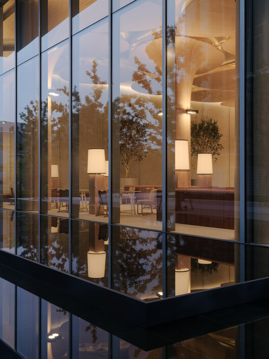 Ouse Fashion Lobby / say architects Ouse Fashion Lobby / say architects - Interior Photography, Glass, Chair