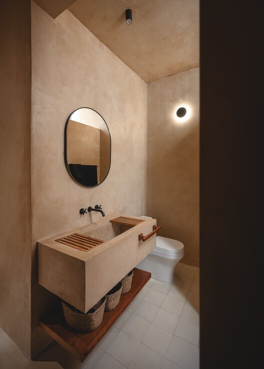 Hermitage House C70 / ASMD Taller Arquitectura Hermitage House C70 / ASMD Taller Arquitectura - Interior Photography, Bathroom, Sink, Lighting, Toilet