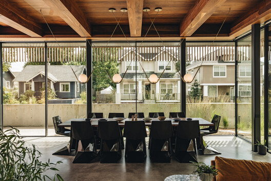 Trilogy House / Waechter Architecture Trilogy House / Waechter Architecture - Interior Photography, Wood, Table, Chair, Glass, Beam
