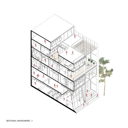 Screened Space Office Building / Studio UF+O Screened Space Office Building / Studio UF+O - Image 26 of 29