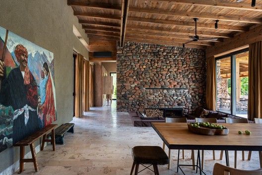 Country House in Boladala Village / ARC Architects Country House in Boladala Village / ARC Architects - Interior Photography, Dining room, Wood, Chair, Beam