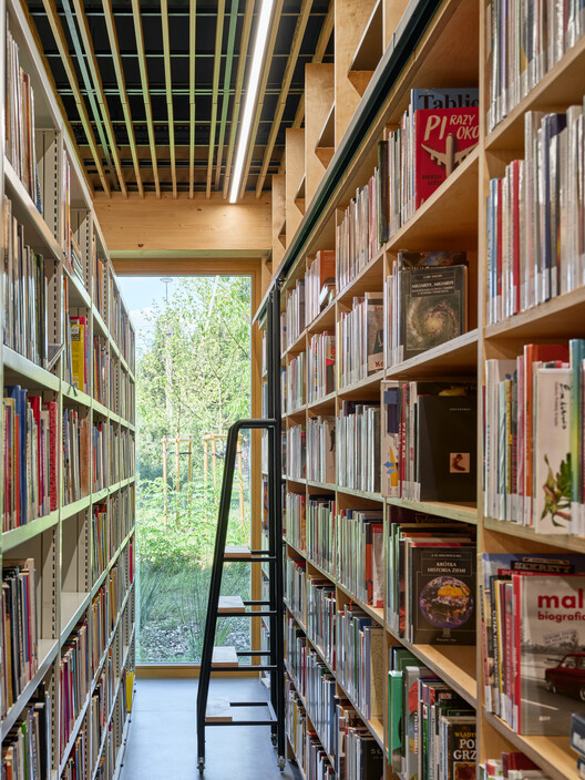 Public Library in Choszczówka / Ambient - Interior Photography, Closet, Shelving