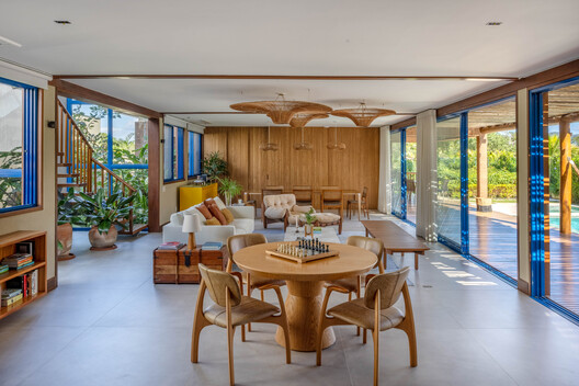MFA House / Simone Jazbik Arquitetura MFA House / Simone Jazbik Arquitetura - Interior Photography, Dining room, Wood, Table, Chair