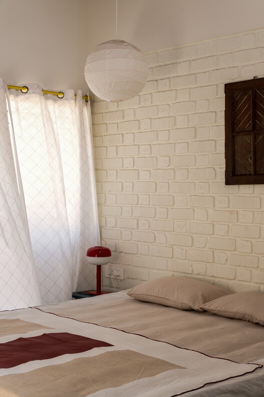 The Threshold House / Madras Spaces The Threshold House / Madras Spaces - Interior Photography, Bedroom, Bed, Lighting