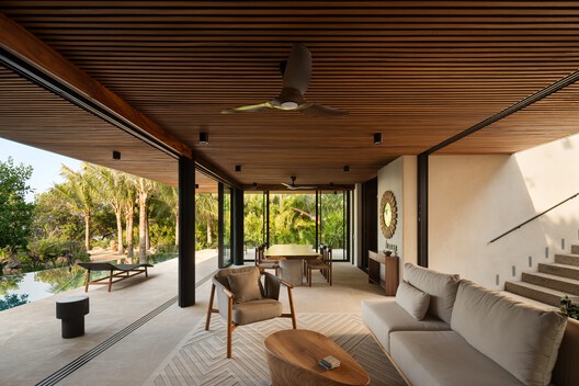 Casa Pura Vida / Zozaya Arquitectos - Interior Photography, Living Room, Wood, Table, Chair