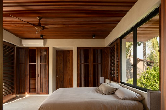 Casa Pura Vida / Zozaya Arquitectos - Interior Photography, Bedroom, Wood, Bed, Chair