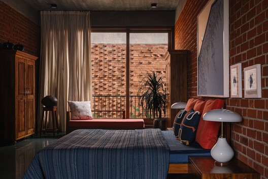 The House of Memories / Studio Lagom The House of Memories / Studio Lagom - Interior Photography, Bedroom, Bed, Wood, Brick, Lighting, Chair