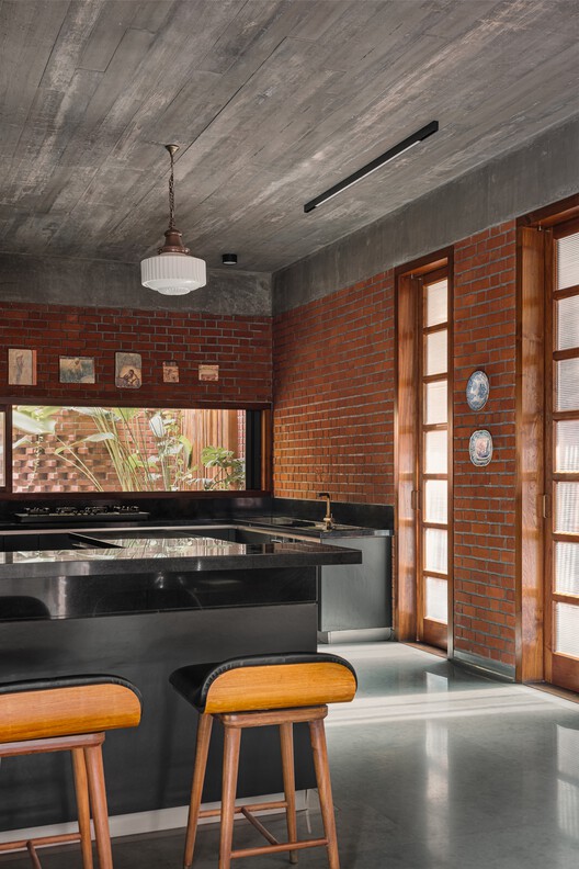 The House of Memories / Studio Lagom The House of Memories / Studio Lagom - Interior Photography, Kitchen, Wood, Lighting, Brick, Countertop, Chair, Beam