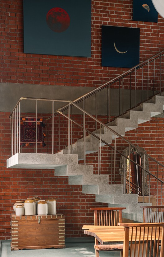 The House of Memories / Studio Lagom The House of Memories / Studio Lagom - Interior Photography, Stairs, Brick, Handrail