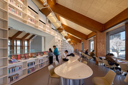 Gochang Hwang Yunseok Library / Hyunjoon Yoo + Partners - Interior Photography, Wood, Shelving