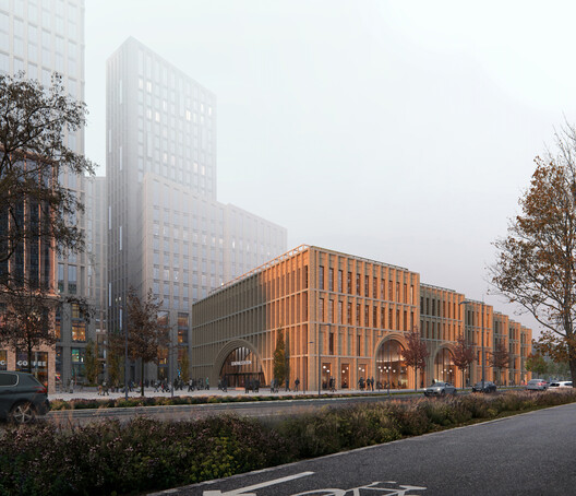 Reused Brick and Timber Shape Reiulf Ramstad Arkitekter's New Railway Station in Sweden Reused Brick and Timber Shape Reiulf Ramstad Arkitekter's New Railway Station in Sweden - Image 17 of 20
