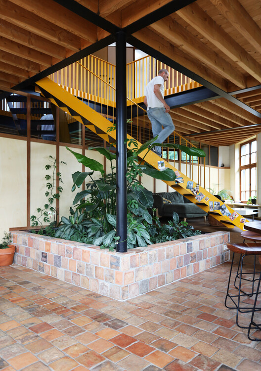 Tomas & Katrien House / Atelier Vens Vanbelle Tomas & Katrien House / Atelier Vens Vanbelle - Interior Photography, Stairs, Wood, Handrail, Beam