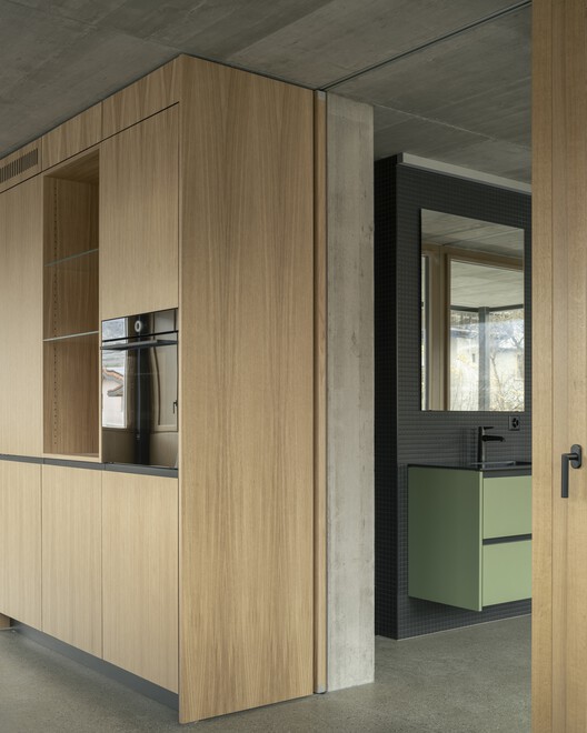 Caloz Bramois House / R2A Architectes - Interior Photography, Wood