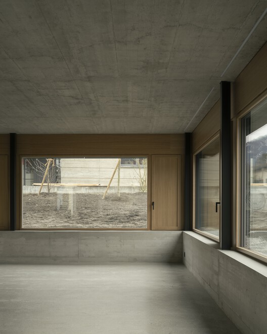 Caloz Bramois House / R2A Architectes - Interior Photography, Wood, Concrete