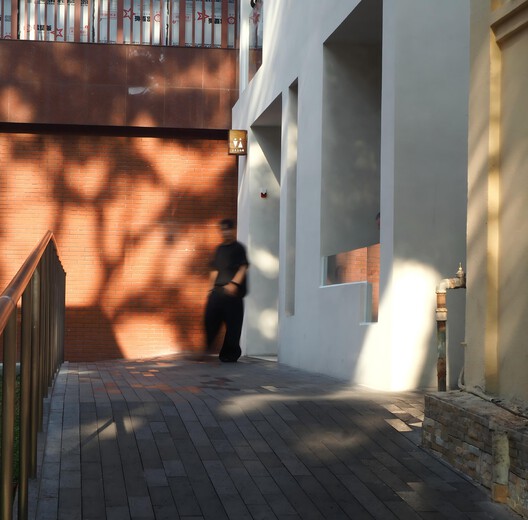 Ultra-small Infrastructure Buildings / NODE Achitecture & Urbanism - Interior Photography, Wood, Handrail