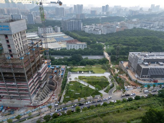 Ultra-small Infrastructure Buildings / NODE Achitecture & Urbanism - Exterior Photography, Aerial View Photography