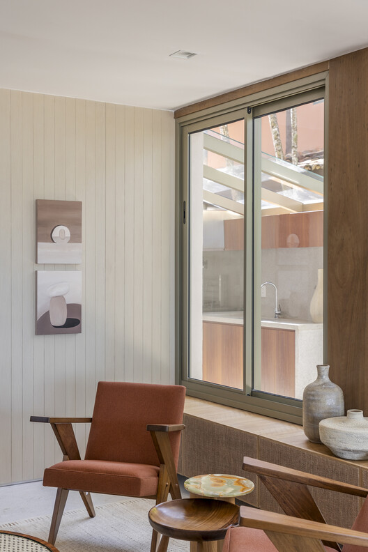 ADS House / VOA Arquitetura ADS House / VOA Arquitetura - Interior Photography, Wood, Table, Lighting, Chair