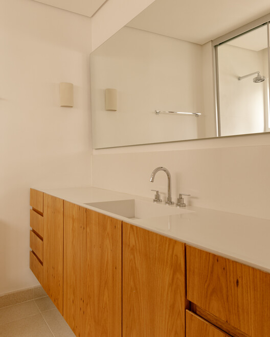 Sergipe Apartment / Terra Arquitetura Sergipe Apartment / Terra Arquitetura - Interior Photography, Wood, Bathroom, Countertop, Sink