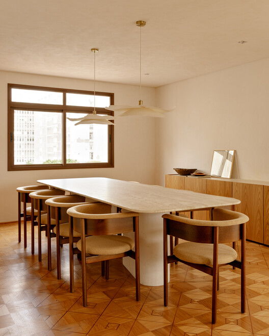 Sergipe Apartment / Terra Arquitetura Sergipe Apartment / Terra Arquitetura - Interior Photography, Dining room, Wood, Table, Chair