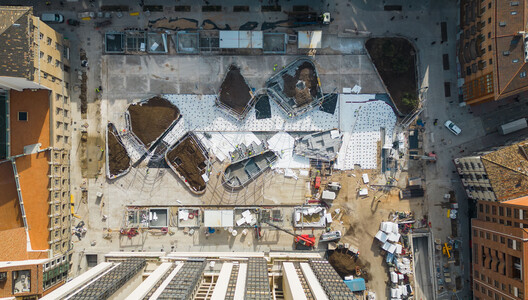 Plaza Salamero: Infrastructure, Landscape, and City / Hector Fernández Elorza - Aerial View Photography