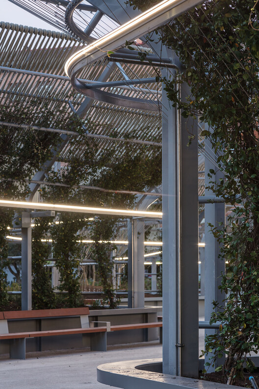 Plaza Salamero: Infrastructure, Landscape, and City / Hector Fernández Elorza - Exterior Photography, Glass, Steel
