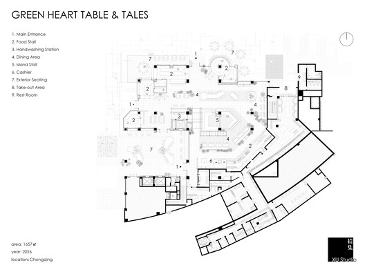 Wanhua Green Heart Food Market, Yunlang Canteen / XU Studio Wanhua Green Heart Food Market, Yunlang Canteen / XU Studio - Image 57 of 59