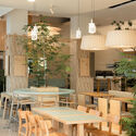 Wanhua Green Heart Food Market, Yunlang Canteen / XU Studio - Interior Photography, Restaurant & Bar Interiors, Table, Chair, Lighting