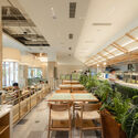 Wanhua Green Heart Food Market, Yunlang Canteen / XU Studio - Interior Photography, Restaurant & Bar Interiors, Lighting, Chair, Countertop