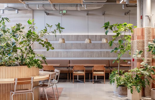 Wanhua Green Heart Food Market, Yunlang Canteen / XU Studio Wanhua Green Heart Food Market, Yunlang Canteen / XU Studio - Interior Photography, Dining room, Wood