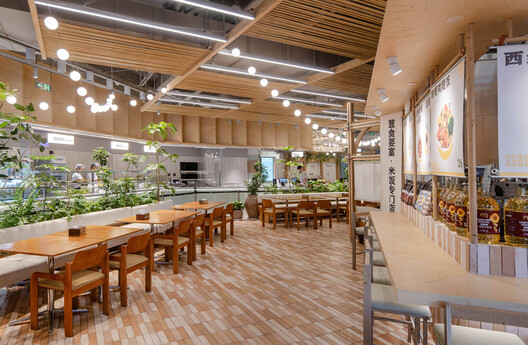 Wanhua Green Heart Food Market, Yunlang Canteen / XU Studio Wanhua Green Heart Food Market, Yunlang Canteen / XU Studio - Interior Photography, Dining room, Chair