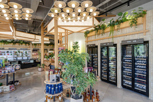 Wanhua Green Heart Food Market, Yunlang Canteen / XU Studio Wanhua Green Heart Food Market, Yunlang Canteen / XU Studio - Interior Photography, Shelving