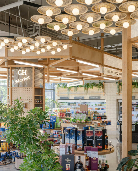 Wanhua Green Heart Food Market, Yunlang Canteen / XU Studio Wanhua Green Heart Food Market, Yunlang Canteen / XU Studio - Interior Photography, Shelving