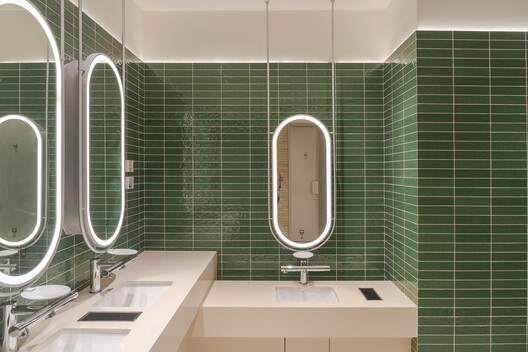 Wanhua Green Heart Food Market, Yunlang Canteen / XU Studio Wanhua Green Heart Food Market, Yunlang Canteen / XU Studio - Interior Photography, Bathroom, Sink