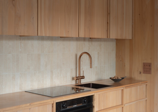 The Yakisugi Cabin / Alki Architecture + Design Studio - Interior Photography, Kitchen, Wood, Countertop