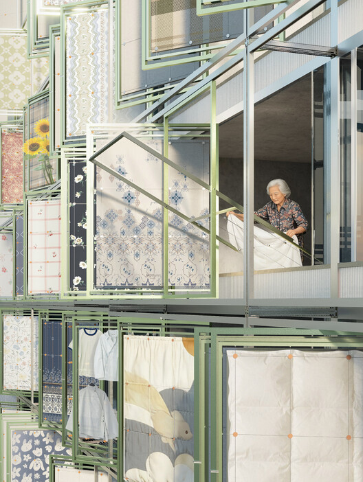 “Sun the Quilt” Wins the 2026 VELUX Light of Tomorrow Global Award with a Responsive Facade Inspired by Daily Rituals - Image 2 of 15