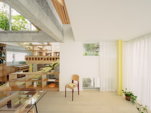 Split-Level Apartment  / Shiye Architecture Design and Research Practice - Interior Photography, Wood