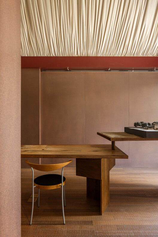 Modum Atelier Office Extension & SANGO / Modum Atelier - Interior Photography, Wood, Table, Lighting, Chair