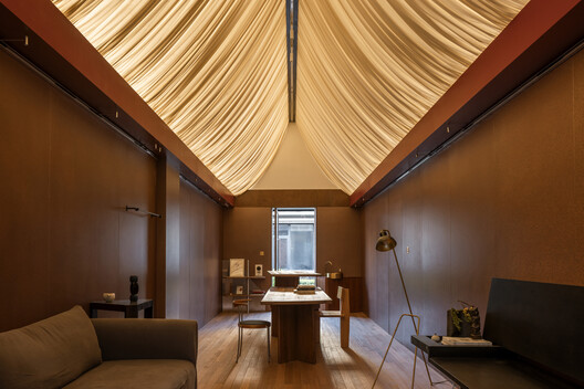 Modum Atelier Office Extension & SANGO / Modum Atelier - Interior Photography, Living Room, Wood, Lighting, Chair
