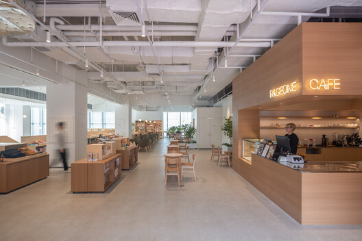 PAGEONE Bookstore at Wuxi Park Station / llLab. - Interior Photography, Glass, Chair
