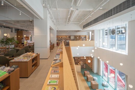 PAGEONE Bookstore at Wuxi Park Station / llLab. - Interior Photography, Shelving