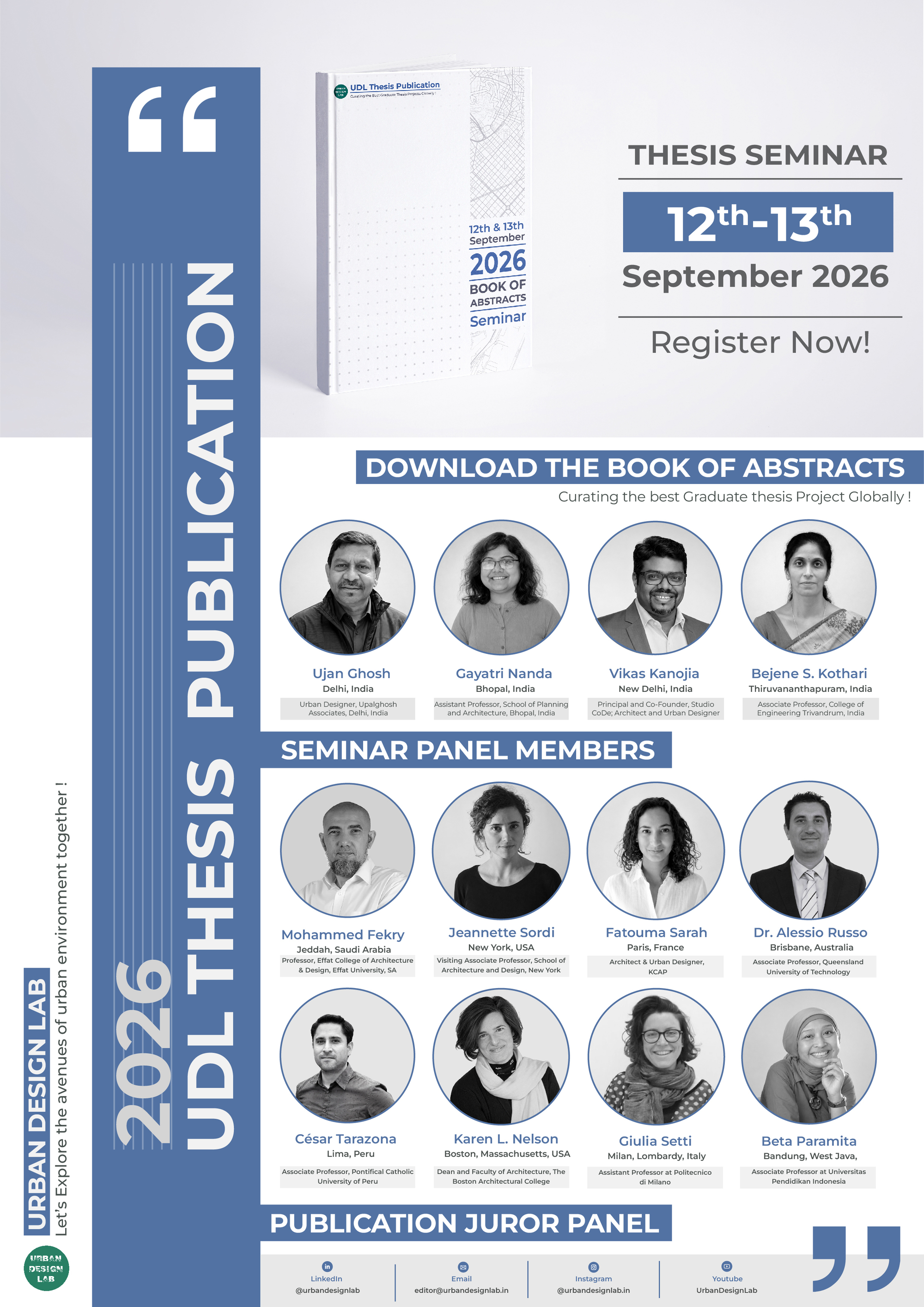 UDL Thesis Publication Seminar 2026