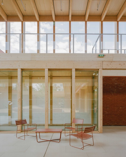 Jacques Prévert Public Services Center / HEMAA Architectes Jacques Prévert Public Services Center / HEMAA Architectes - Interior Photography, Wood, Beam