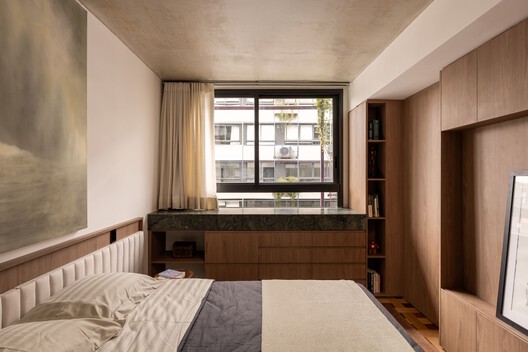 Floresta Apartment / VAGA arquitetura - Interior Photography, Bedroom, Wood, Bed