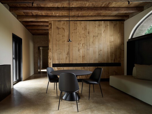 Corte Renèe Resort / Bricolo Falsarella Corte Renèe Resort / Bricolo Falsarella - Interior Photography, Wood, Table, Lighting, Chair