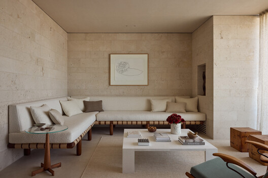 V Penthouse  / Merckx-Holvoet Architects - Interior Photography, Living Room, Wood, Table, Chair