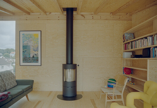 House Ersland & Skeie / Knut Hjeltnes + Francesca Iarrusso, PhD - Interior Photography, Living Room, Wood, Column
